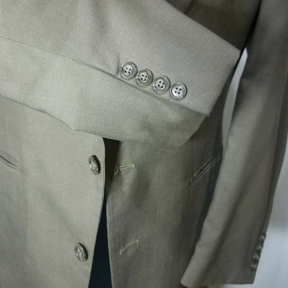 HUNTING HORN CLASSICS MEN'S 39S SPORT COAT GRAY POLYESTER WOOL - Picture 3 of 9